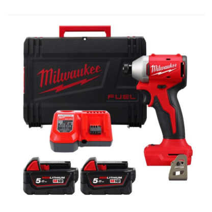 Bezuhlíkový aku rázový utahovák 1/4" Hex Milwaukee M18 BLIDR-502X (190 Nm, bez aku) 4933492843