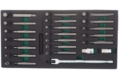 Modul pěnový - bity Imbus, TORX a XZN, sada 41 ks - JONNESWAY S29H4241KV