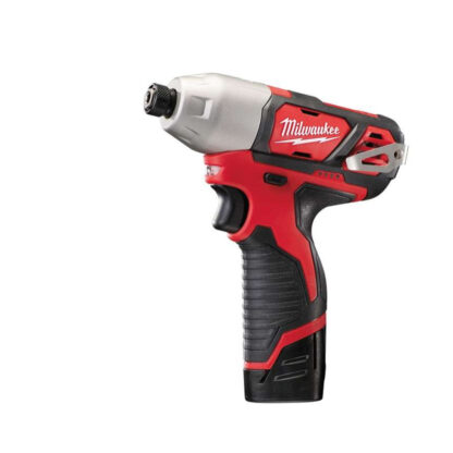 Aku subkompaktní rázový utahovák 1/4" HEX Milwaukee M12 BID-202C (112 Nm, 2,0 Ah) 4933441960