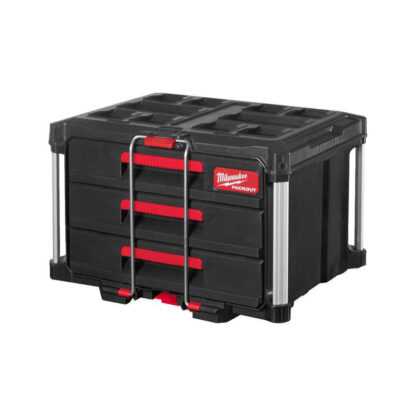Milwaukee 4932472130 - Kompaktní systémový organizér Packout™ box se 3 zásuvkami 4932472130