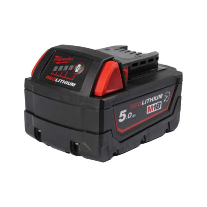 Akumulátor Milwaukeee M18 B5-CR (18 V / 5,0 Ah), M18 REDLITHIUM, chemická ochrana - odolnost proti oleji a takutinám, 4932479265 4932479265
