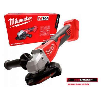 Aku úhlová bruska 125 mm Milwaukee M18 BLSAG125X-0 s posuvným spínačem, bez Aku, 4933492643 4933492643