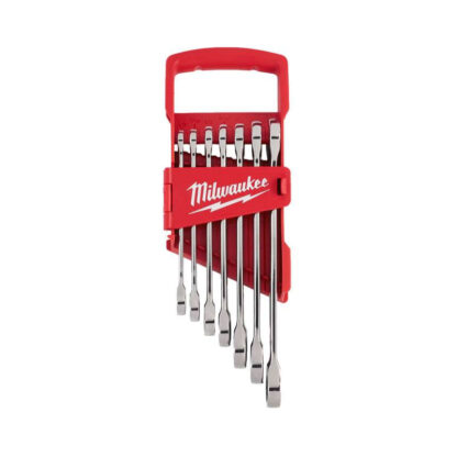Očkoploché ráčnové klíče 3/8 ÷ 3/4" MAX BITE™ Milwaukee 4932464995 palcové. Sada 7 dílů v pořadači 4932464995