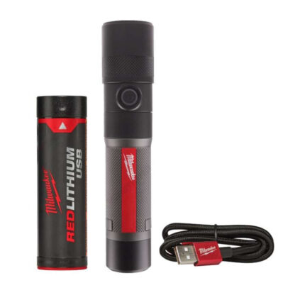 Aku LED svítilna Twist Focus 1100Lm s USB nabíjením Milwaukee L4 TMLED-301 (3,0 Ah) 4933479769