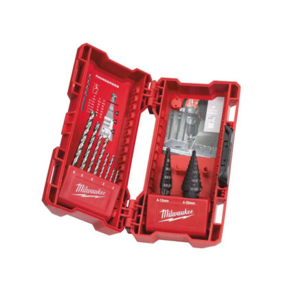 Stupňovité vrtáky + vrták do kovu Thunderweb Milwaukee Combo sada (10 ks) 48899350 48899350