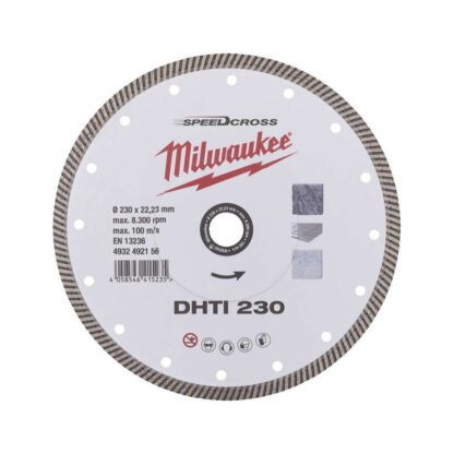 Diamantový rozbrusovací kotúč Milwaukee DHTI 230 mm - celoobvodový 4932492156
